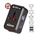 QC3.0 Travel Adapter with 2.4A Dual USB Ports for UK, US, AU, Europe& Asia-Over 150+ International Countries All in One Plug Adapter USB Power Adapter for iPhone, Android, All USB Devices