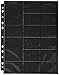 Pages 32 Pocket Stand Card Sleeves (10 Piece), Black, Mini