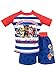 Paw Patrol Boys' Chase Marshall & Group Two Piece Swim Set Size 3T Blue