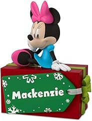 Hallmark Keepsake Disney Personalized Christmas Ornament, Minnie Mouse with Present, Custom Name Gift