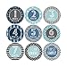 Hadley Designs 16 Monthly Baby Milestone Stickers Boy-Blue Baby Monthly Milestone Stickers for Baby Boy