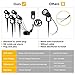 4 Pack LED Spotlights Outdoor, ProGreen 12V 1080LM Waterproof COB Led Landscape Lighting with UL Listed Adapter, 3000k Warm White Decorative Lamp Wall Light for Lawn,Garden, Along Driveway or Pathways