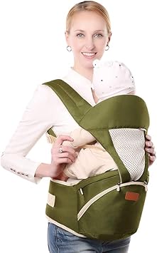 Td Porte Bebes Ventraux Ergonomie Porte Bebe Chaise De Taille Calin Avant Epaule Respirant Multifonction Quatre Saisons Disponibles Color Vert Amazon Fr Jeux Et Jouets