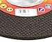 Forney 71883 Grinding Wheel with 5/8-Inch-11 Threaded Arbor, Metal Type 27, A24R, 9-Inch-by-1/4-Inch