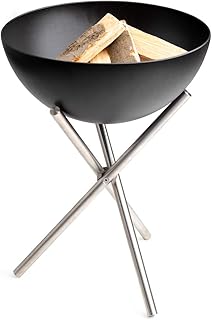 höfats - Bowl Feuerschale mit Dreibein - als Feuerstelle, Grill und Plancha nutzbar - für Garten und Terrasse - Stahl emailliert - schwarz…