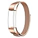 SWEES Fitbit Alta HR and Alta Bands Metal, Milanese Stainless Steel Replacement Accessories Metal Small & Large Band for Fitbit Alta HR and Alta, Rose Gold