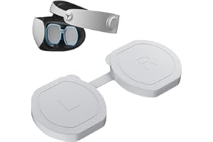 KINGSPEC PSVR 2 Lens Protector Cover, Washable Silicone Protective Lens Cover Grey for PS VR 2 with Dust-Proof and Anti-Scratch, PSVR 2 Accessories Compatible with Playstation VR 2 Headset