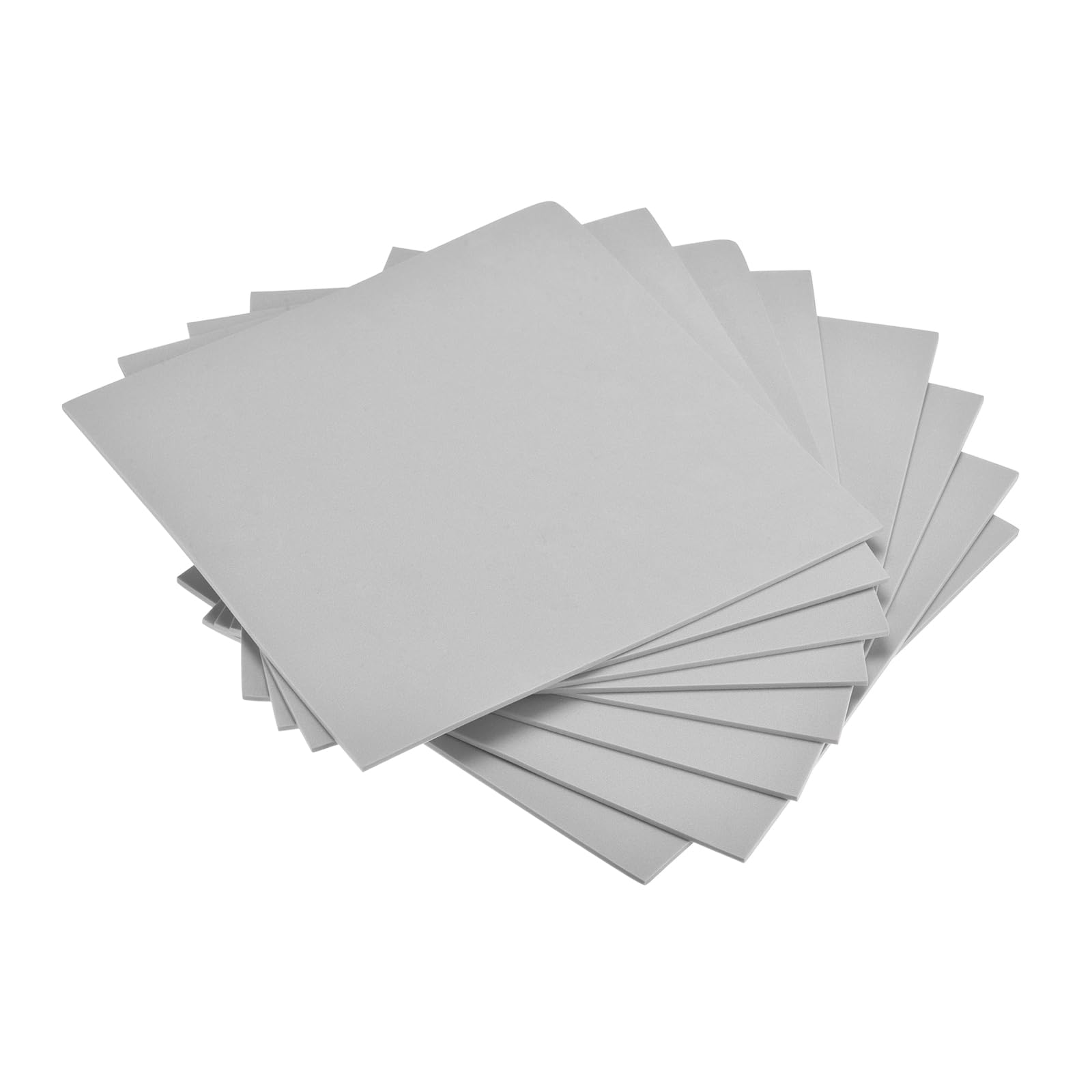 DMiotech 8 Pack 9.8 x 9.8 Inch 3mm Thick EVA Foam Sheets for Arts and Crafts Craft Foam Sheets Light Gray