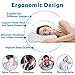 GREHOME Memory Foam Pillow, Pillows for Sleeping, Cervical Pillow for Neck, Shoulder Pain, Contour Pillow for Back, Stomach, Side Sleepers with Removable Washable Pillowcase -16 x 29 x 3.5/4.7 inches