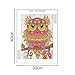 DIY 5D Diamond Painting Kit, Cross Stitch Crystal Embroidery Rhinestones Craft 5D Drilled Resin Diamond Painting by Number Kits (Owl)