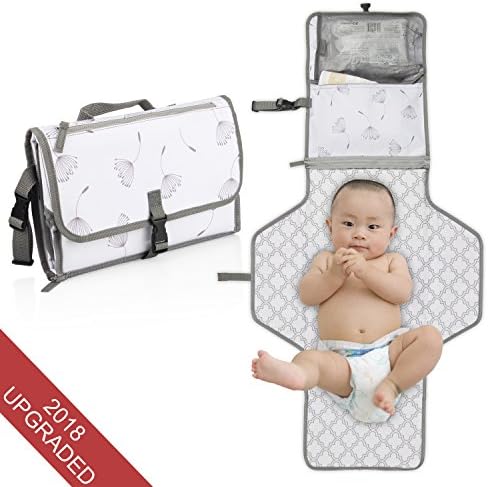 Portable Diaper Changing Pad-Stars Wish Diaper Cluth with Cushioned Baby Changed Pad Kit to Travel with Waterproof and Flodable , infant Changing Diaper on the Mat for Newborn and Toddler