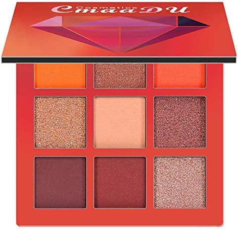 VICCKI Cosmetic Matte Eyeshadow Cream Makeup Palette Shimmer Set 9 Colors Eyeshadow