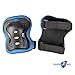 Knee Elbow and Wrist Pads for Kids Maximum Safety, 6 Pieces for Rollerblades and Skating Outdoors with Strap, Extreme Protection for 3-9 Year Old Children with Blue Ultra Protective Foam