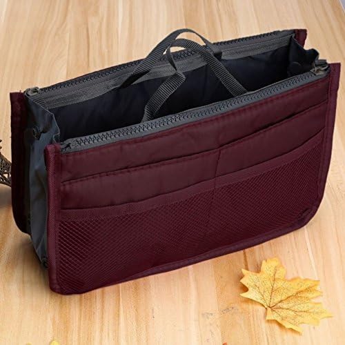 Imprexo handbag organiser & purse switcher, maroon (13 pockets)