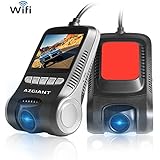 WiFi Car Camera, Dash Cam with SONY Sensor, 2” LCD HD 1080P Dashboard Camera, 170 Wide Angle Car DVR, Mini Hidden Dashcam with G-Sensor, WDR, Loop Recording, 32GB SD Cards Included