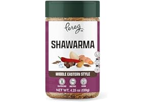 Pereg Shawarma Spice Seasoning (4.25 Oz) - Spice Rub for Meat, Beef, Gyro & Poultry – Grill Flavor – Middle Eastern Spice Mix - Mediterranean - Non-GMO & Vegan