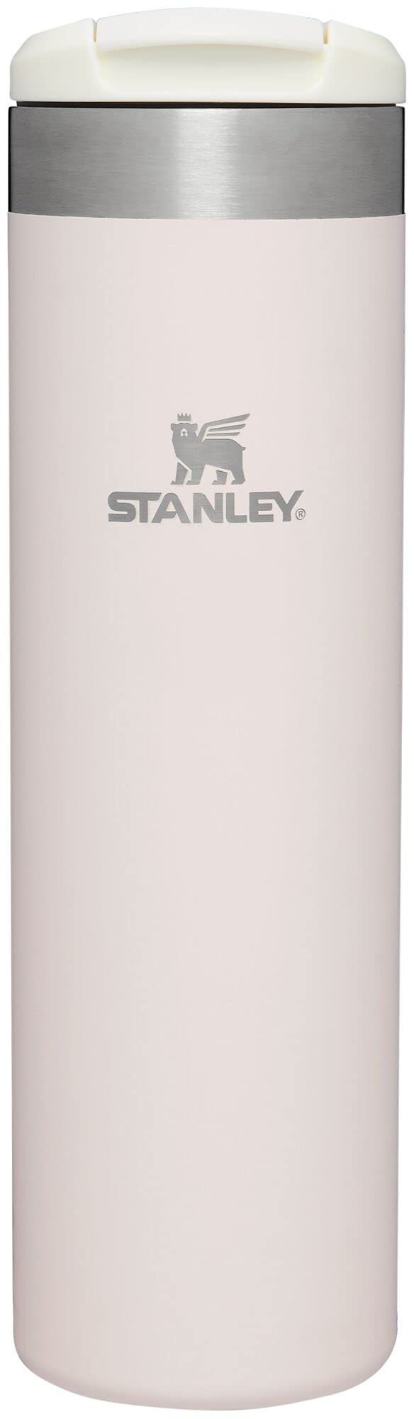 Stanley AeroLight Transit Bottle 20 oz | Locking Drink Through Lid | Leak Resistant Water Bottle or Coffee Travel Mug | Lightweight Insulated Stainless Steel | BPA-Free | Rose Quartz Glimmer Image