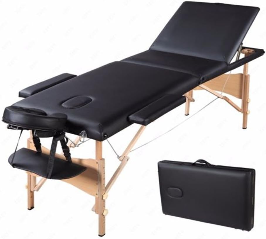 84" Portable Massage Table Professional Massage Bed with 3