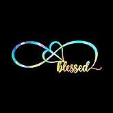 Blessed Infinity Love Decal Vinyl Sticker Auto Car Truck Wall Laptop | Holographic | 8