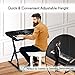 Pyle Heavy Duty Folding Keyboard Sturdy Reinforced Z Design w/Adjustable Width & Height, Foam Padded Arms, Digital Stand, Fits 54-88 Key Electric Pianos, for Travel & Storage PKST38 , Black