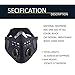 Black Respirator Mask Dust proof Mask, Filtered Activated Carbon Filtration Exhaust Gas Anti Pollen Allergy PM2.5 Half Face Mask