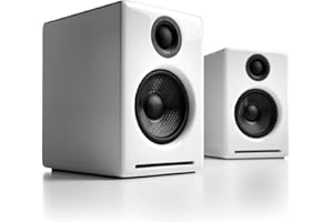 Audioengine A2+ Desktop Wireless Bluetooth PC Speakers - Enceintes Pour ordinateur - 60W Computer Speakers for Music and Gami