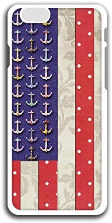 NBcase American Fag Floral Anchor Polka Dots hard PC case iphone 6 black