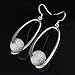 Fashion Jewelry Beautiful Alloy Solid Silver Classic Gift Hoop Earrings
