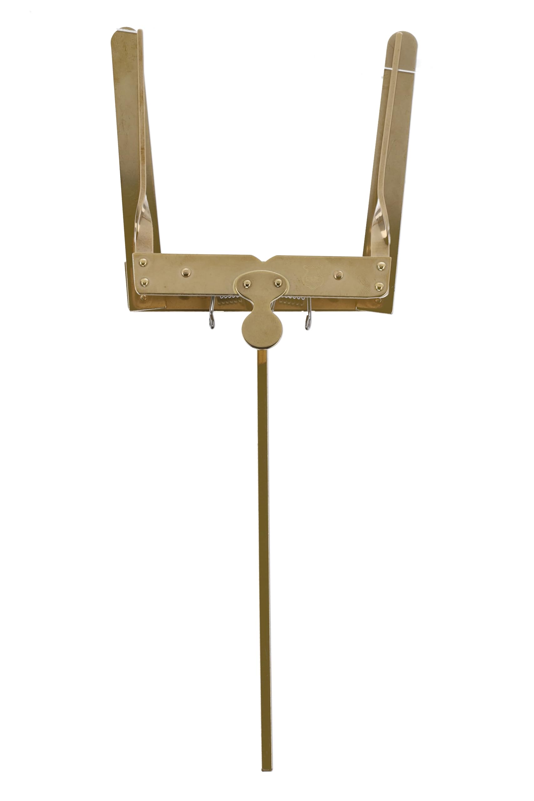 GEWA Marching Music Holder - Brass - Large Fork (also suitable for Tuba) - 1 Pusher - Stem Length 14.5 cm