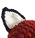 Jenny Shop Winter Kids Warm Fox Animal Hats Knitted Coif Hood Scarf Beanies for Autumn Winter, Wine Red