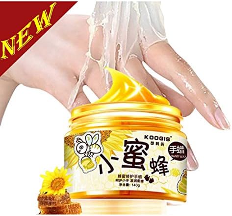 KOOGIS Natural Honey Milk Hand Wax Hyaluronic Acid Moisturizes Skin Nourishing