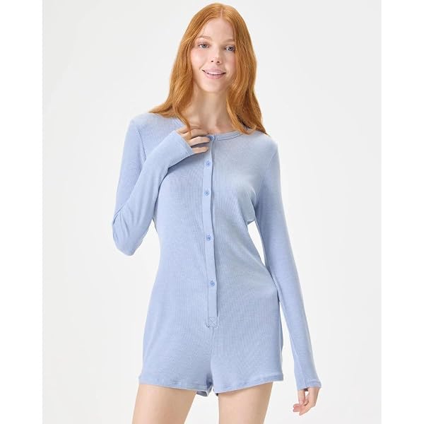 FLORENCE BY MILLS WOMEN’S SLEEPWEAR ONESIE, ENDLESS SKY, L