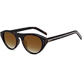 VANLINKER Retro Small Oval Sunglasses for Women Men Trendy Narrow Round Cateye Shades VL9915