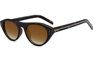 VANLINKER Retro Small Oval Sunglasses for Women Men Trendy Narrow Round Cateye Shades VL9915