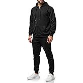 LUYIJIESHENG Athletic Men's 2 Piece Set Hoodie Casual Tracksuits Sweatsuit Full Zip Long Sleeve Jogging Suits