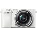 Sony Alpha a6000 24.3MP Mirrorless Digital Camera + 16-50mm Lens Kit (White) + 64GB Card + Photo Bag + Extra Battery + Wide Angle Lens + 2X Telephoto Lens + Flash + Remote + Tripodthumb 2