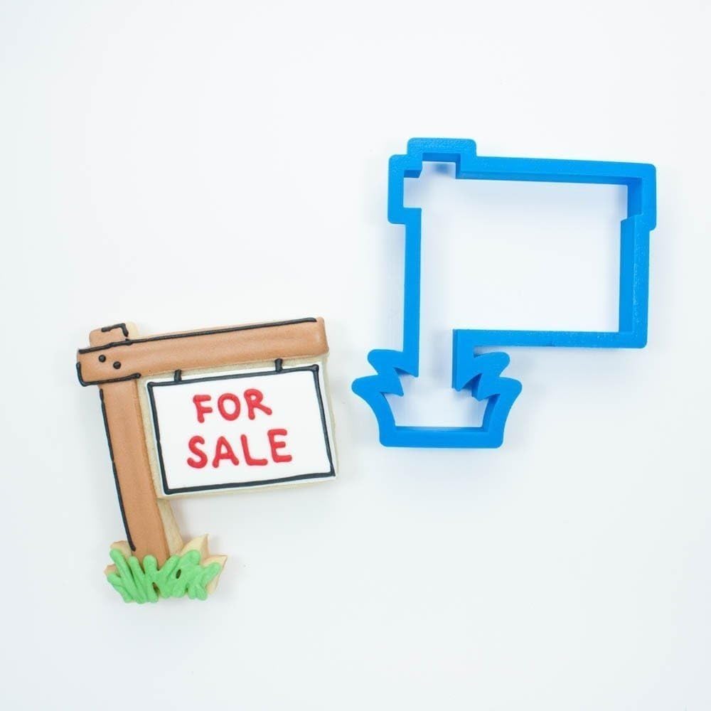 Real Estate Sign Cookie Cutter (2.5 in Small) Kitchen