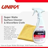 Unika Super Matte Laminate Cleaner 500ml + Microfibre Cloth view 2