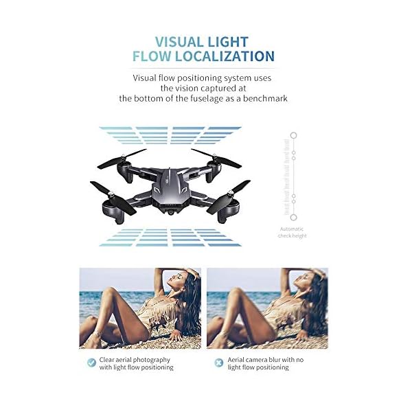WEHOLY Spielzeug Modell 2.4G 4-Kanal 3D Stunt Professionelle Fernbedienung Flugzeuge HD-Kamera Luftbildfotografie… – Bild 4