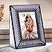 J Devlin Pic 376-2535 Vintage Purple Glass Picture Frame Tabletop Photo Frame School Photos 2 1/2 x 3 1/2 Keepsake Gift