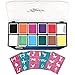 Maydear Face Paint Kit for Kids with Safe and None Toxic Water Based 12 Color Palette (X-Large) with 30 Stencils and 2 Brushes (12 color)