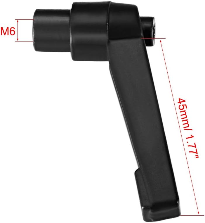 sourcing map M6 Handle Adjustable Clamping Lever Thread Push Button Ratchet Female Threaded Stud 8 Pcs, M6(8Pack) - Image 4