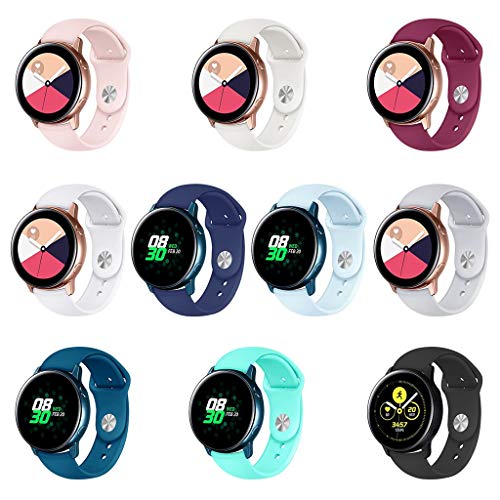 Clearance! Sports Soft Silicone Watch Band for Samsung Galaxy Watch Active Women Men Replacement Wrist Straps 96+110MM/130MM