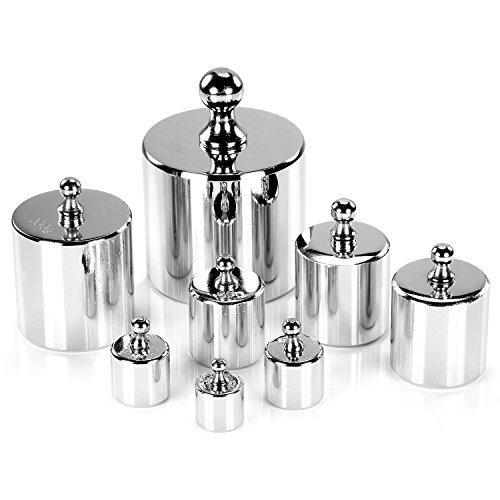 Neewer 8 Pieces 1000 Gram Stainless Steel Calibration Weight Set with