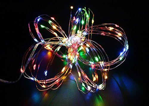 LED string lights battery powered Waterproof with remote 33ft 100 LEDs Decorative Lights Holiday Multicolor