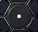 Sunnytech 2nd Generation Solar Flag Pole with 20LED Light, Brightest and Most Powerful, Stable and Long-Lasting, LED Downlight for 15 to 25 Ft In-Ground Flag Poles, Automatic, Black
