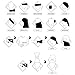 kilofly 6/8 pc Multi-purpose Seamless Headwear Bandanas Mixed Set Value Pack