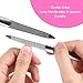 3 in 1 Nail Clipper Set with Nail Catcher, Stainless Steel Fingernail and Toenail Clippers with Durable Double Sided Nail File and Storage Bag