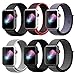 Yunsea For Apple Watch Band, New Nylon Sport Loop, with Hook and Loop Fastener, Adjustable Closure Wrist Strap, Replacement Band for iwatch, 42mm, 6 pack