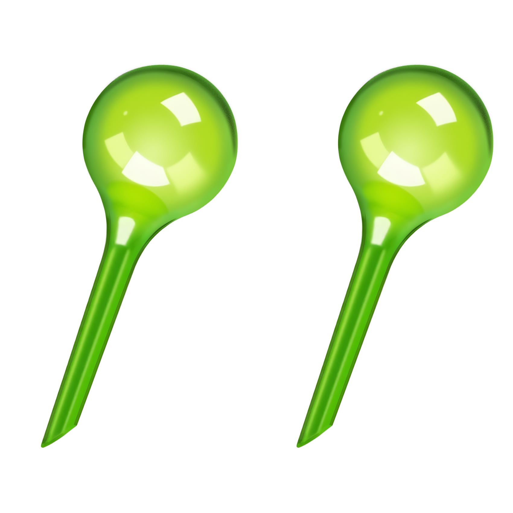 Photo 1 of WHTCHSU 2 Pack Small Self-Plant Watering Globes – Automatic Plant Waterer Bulbs, Plant Watering System for Indoor and Outdoor Potted Houseplants, Plant Watering Devices (Green, Small Size)